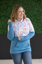 Load image into Gallery viewer, IN STOCK Hailey Pullover Hoodie - Watercolor Floral + Blue