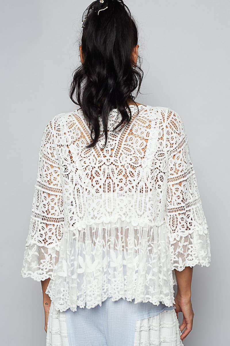 POL Gracin Lace Cardigan