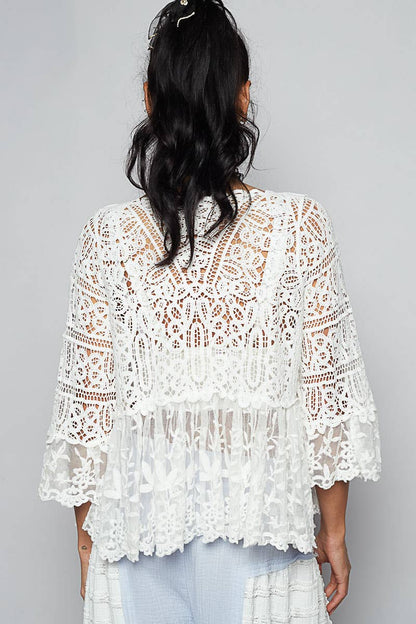 POL Gracin Lace Cardigan