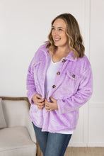 Load image into Gallery viewer, IN STOCK Fleece Shacket - Lavender FINAL SALE