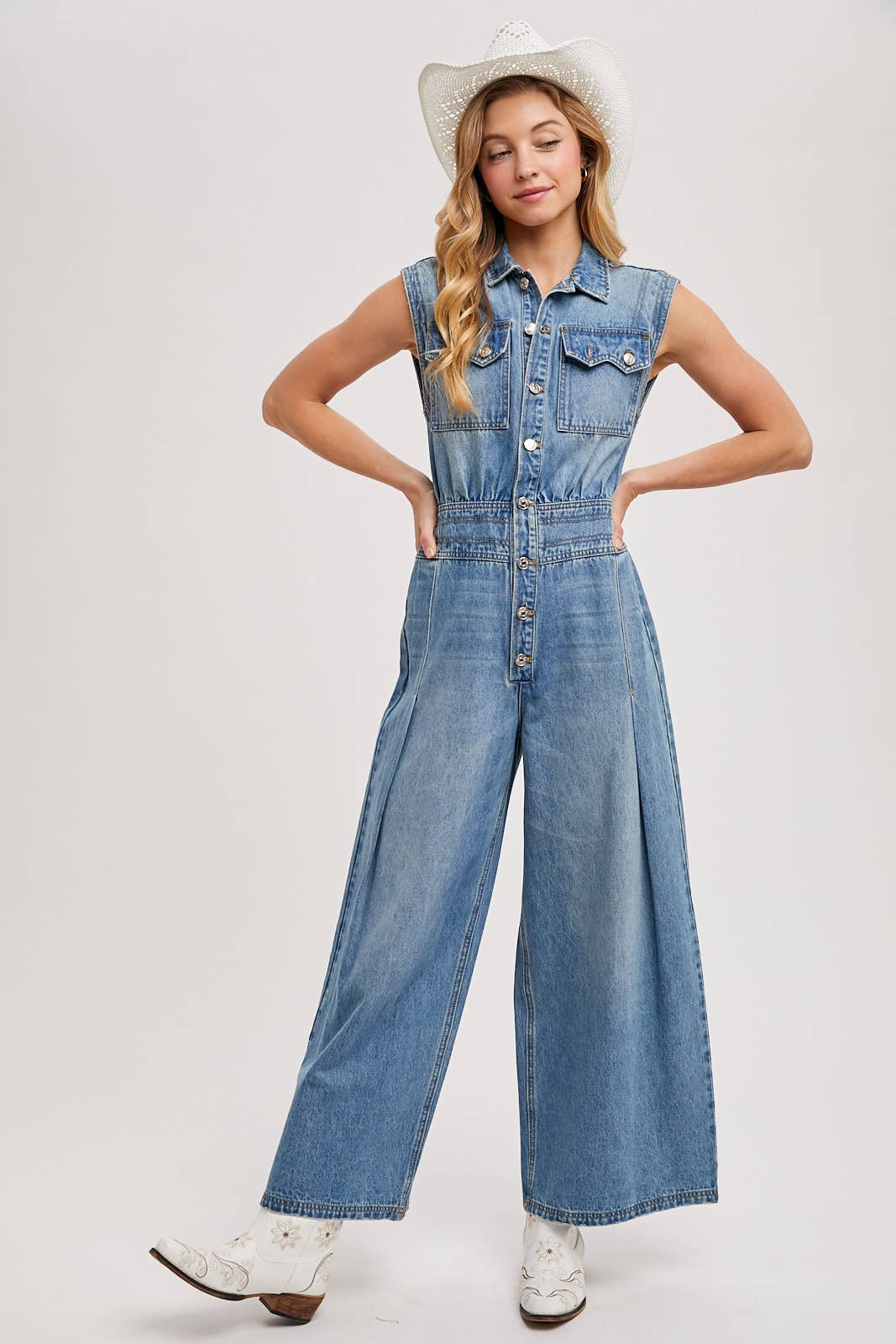 Not Your Basic Denim Jumpsuit