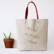 Load image into Gallery viewer, Kid&#39;s Crap Tote Bag (mothers day, spring, easter)