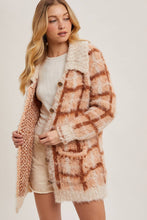 Load image into Gallery viewer, Sweater Weather Plaid Sherpa Cardigan