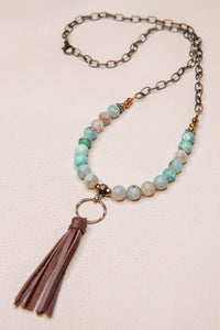 Luna Necklace- Amazonite