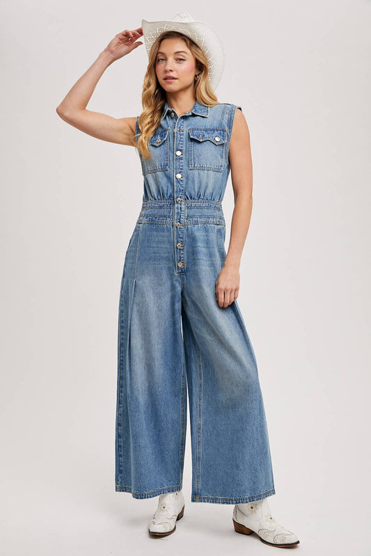 Not Your Basic Denim Jumpsuit