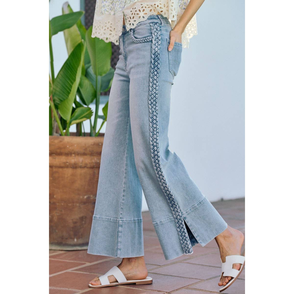 Carmen Braided Split Seam Jeans