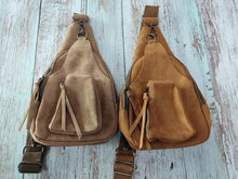 Load image into Gallery viewer, Looks- A- Like Suede Vegan Sling Bags