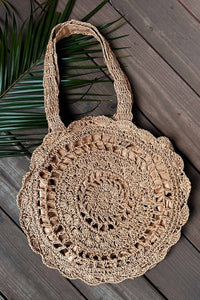 Summer Straw Natural Beach Casual Tote Bag