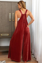 Load image into Gallery viewer, Wide Leg Velvet Overalls- Multi Color Options