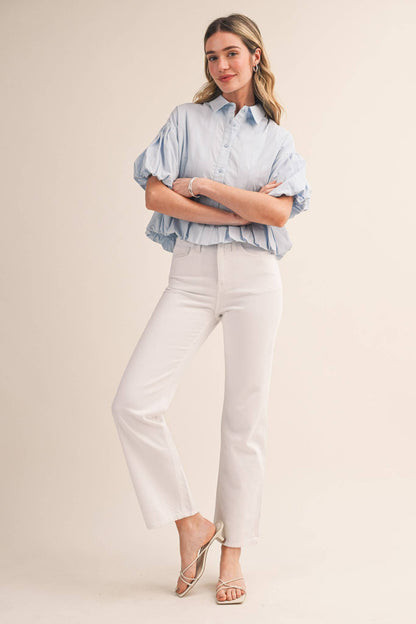 Nicole Bubble Hem Top