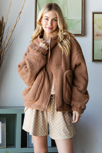 Teddy Oversize Fleece Jacket