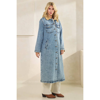 Colorado Lined Long Denim Jacket