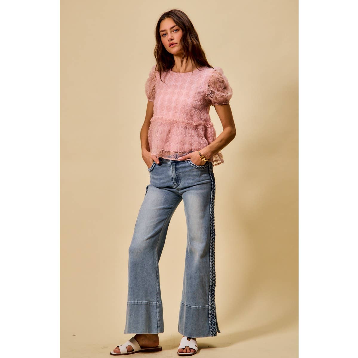 Carmen Braided Split Seam Jeans