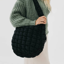 Load image into Gallery viewer, Carmen Quilted Hobo Tote Bag