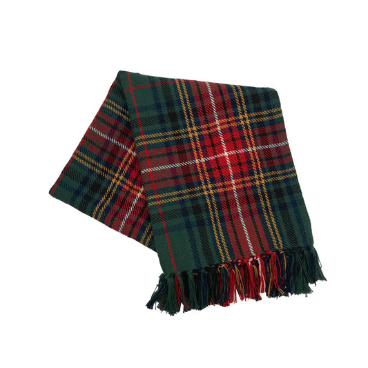 Christmas Green Lennox Plaid Throw Blanket