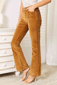 Judy Blue Cami Boot Cut Corduroy Pants- Camel