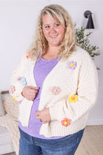 Load image into Gallery viewer, IN STOCK Flower Cardigan - Ivory