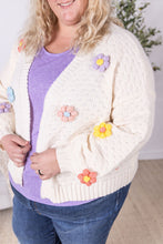 Load image into Gallery viewer, IN STOCK Flower Cardigan - Ivory