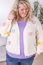 Load image into Gallery viewer, IN STOCK Flower Cardigan - Ivory