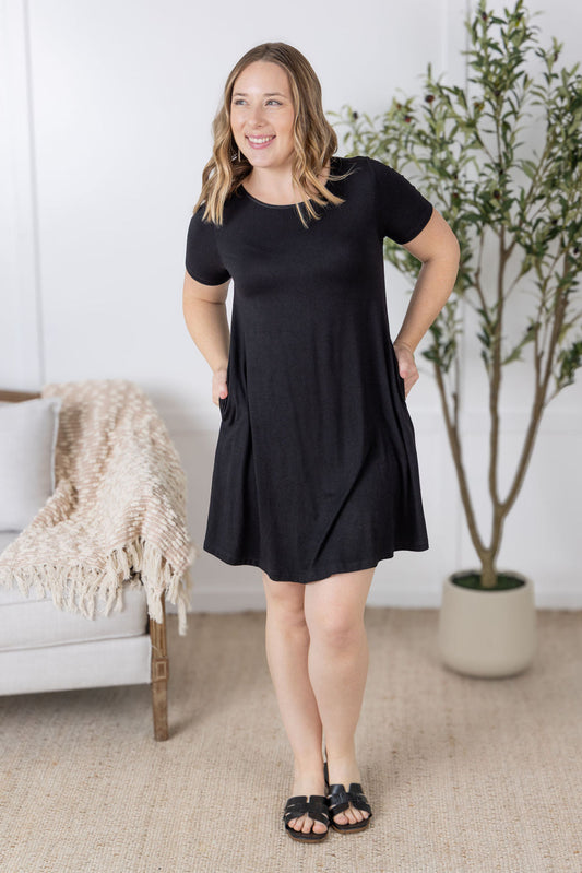 IN STOCK Roxy Swing Tunic Dress - Black