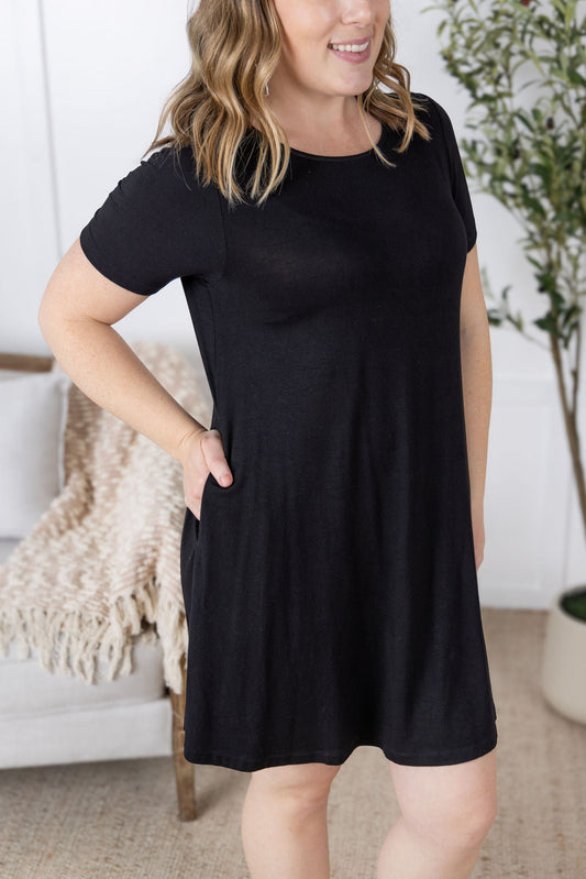 IN STOCK Roxy Swing Tunic Dress - Black