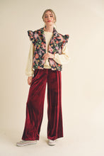 Load image into Gallery viewer, Anabell Flutter Sleeve Floral Puff Vest