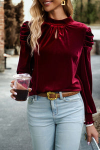 Holiday Spirit Velvet Top