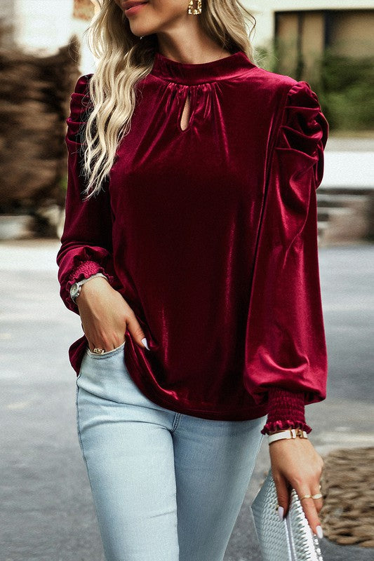 Holiday Spirit Velvet Top