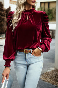 Holiday Spirit Velvet Top