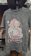 Load image into Gallery viewer, Merry Christmas Tee - Black or Charcoal Mineral Wash