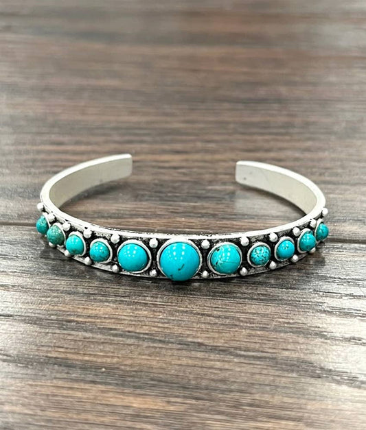 711284, Turquoise Cuff Bracelet