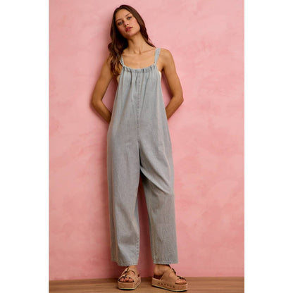 Tied & True Denim Romper