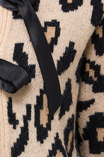 Load image into Gallery viewer, Leopard Ribbon Cardigan