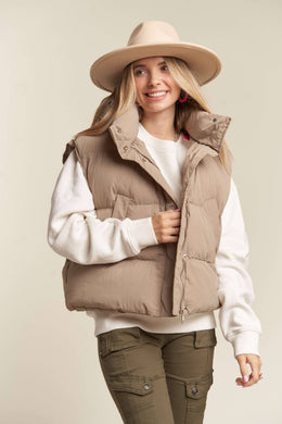 Carrin Hooded Puffy Vest