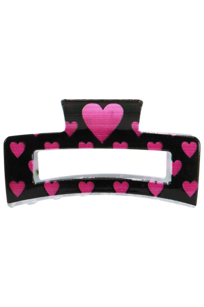 Romantic Love Heart Hollow Block Hair Claw