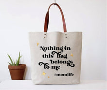 Load image into Gallery viewer, Hashtag Mom Life Tote Bag (spring, mothers day, gifts