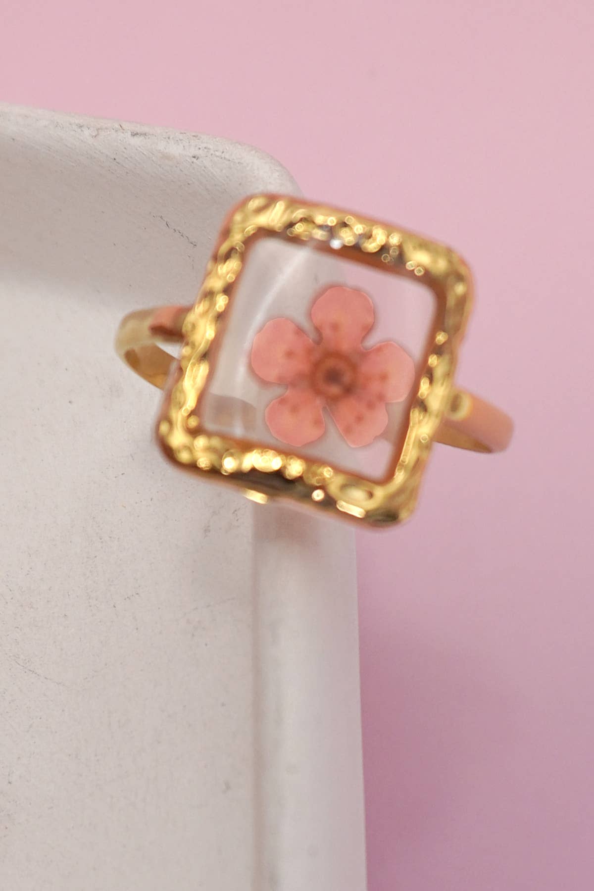 Pressed Floral Rings Assorted- 40R104