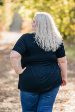 Load image into Gallery viewer, IN STOCK Sarah Ruffle Short Sleeve - Black | Women&#39;s Top