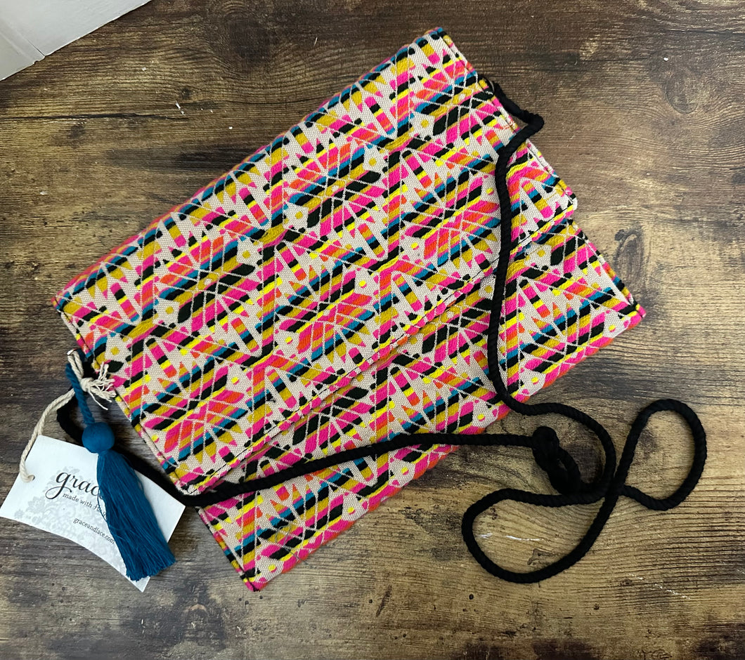 Multicolor Aztec Clutch