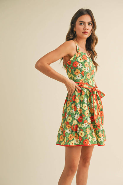 Florence Scalloped Mini Dress