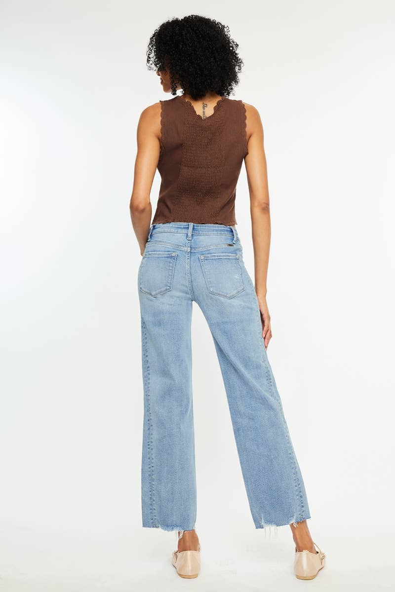 Kancan Jocelyn Midrise Straight Leg Denim