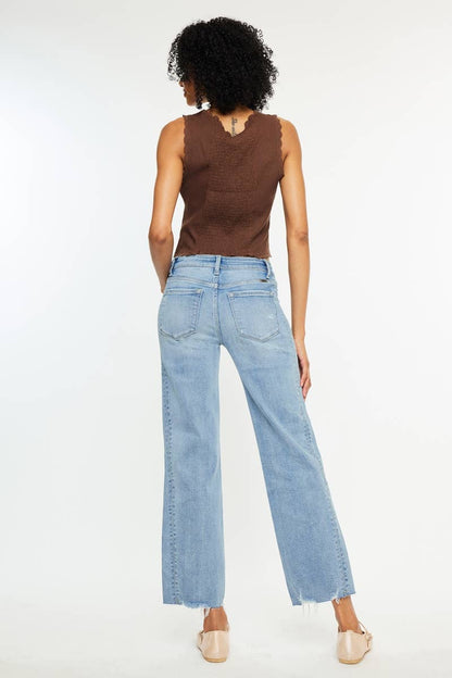 Kancan Jocelyn Midrise Straight Leg Denim