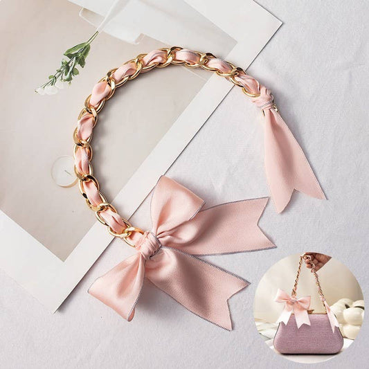 Pink Bow Bag Charm/ Keychain