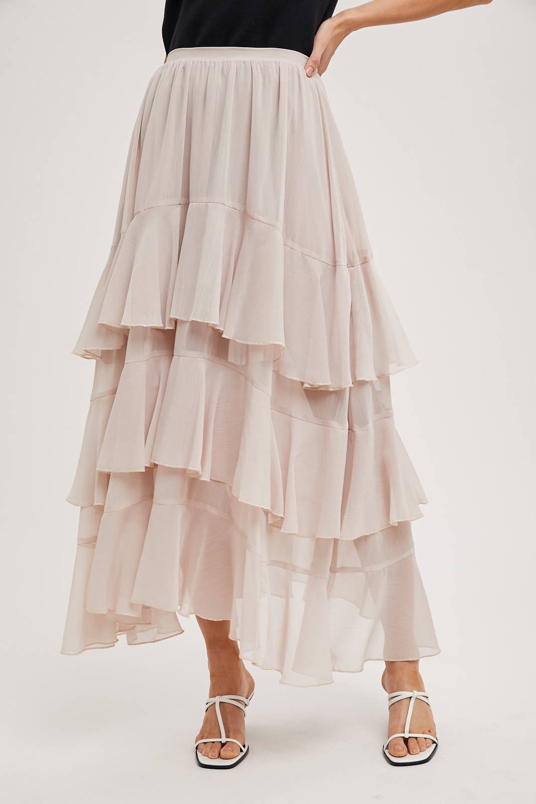 Stella Lined Tiered Skirt