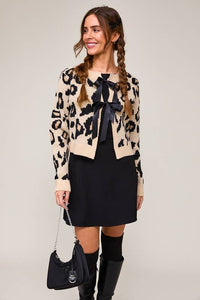 Leopard Ribbon Cardigan