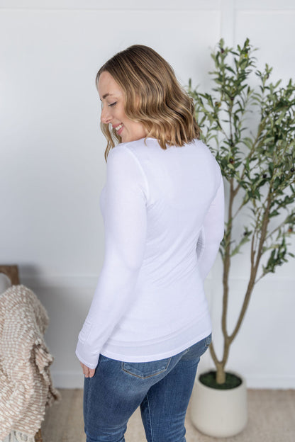 IN STOCK Alyssa Long Sleeve Top - White