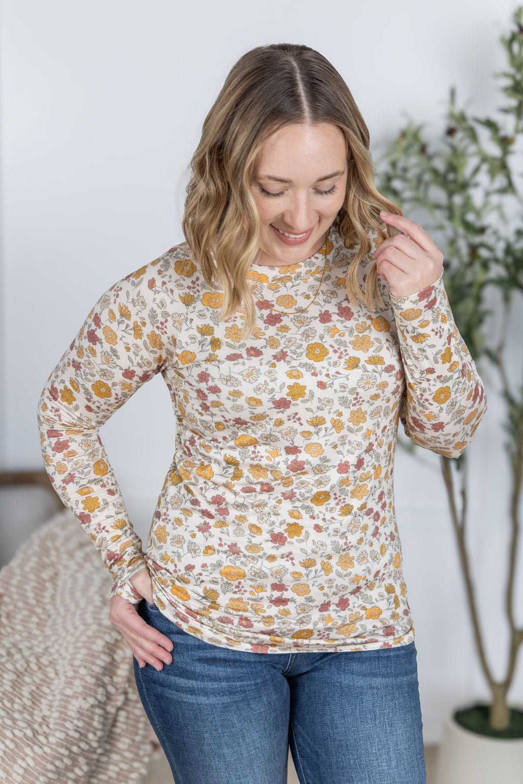Blair Long Sleeve Top - Fall Vintage Floral