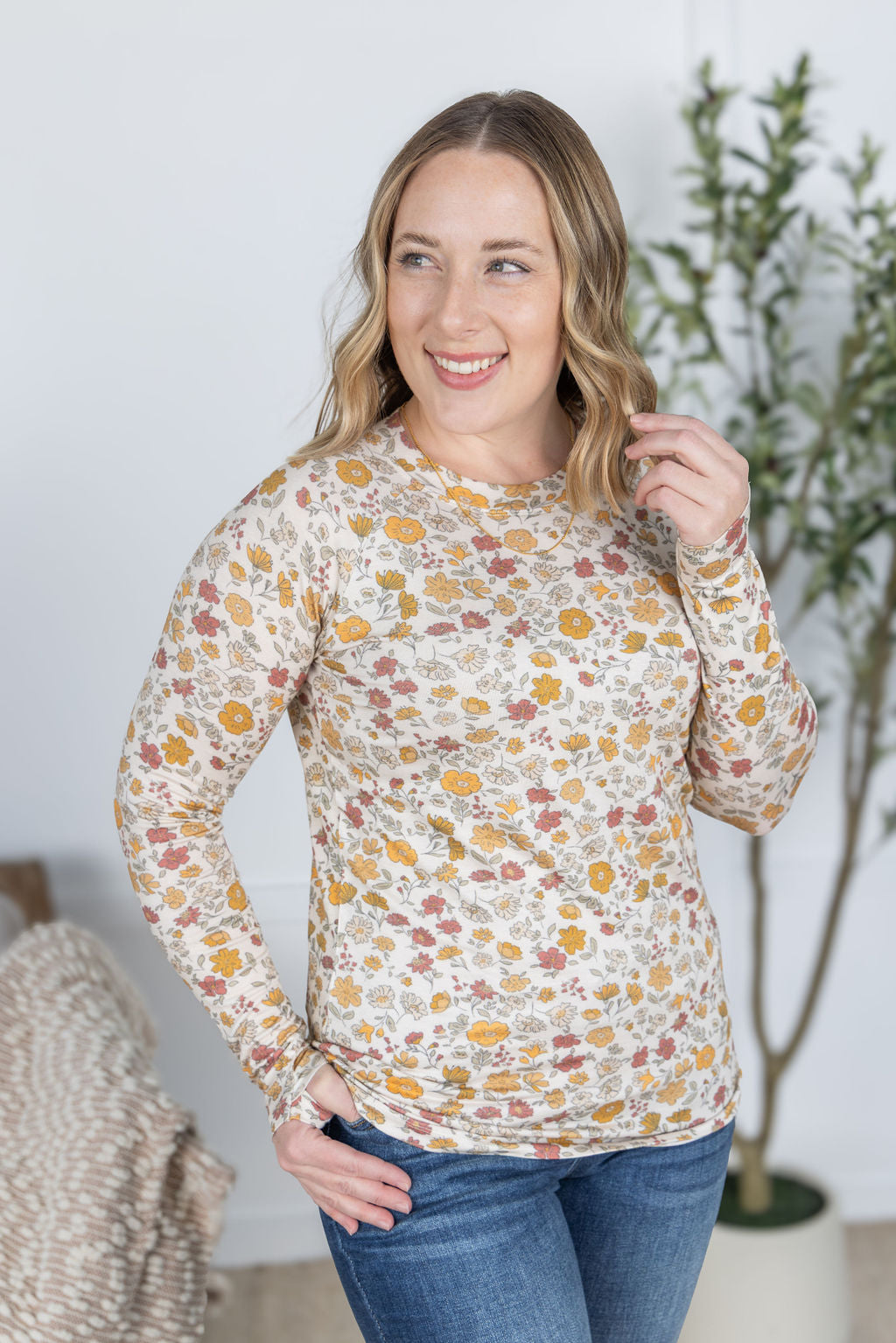 Blair Long Sleeve Top - Fall Vintage Floral