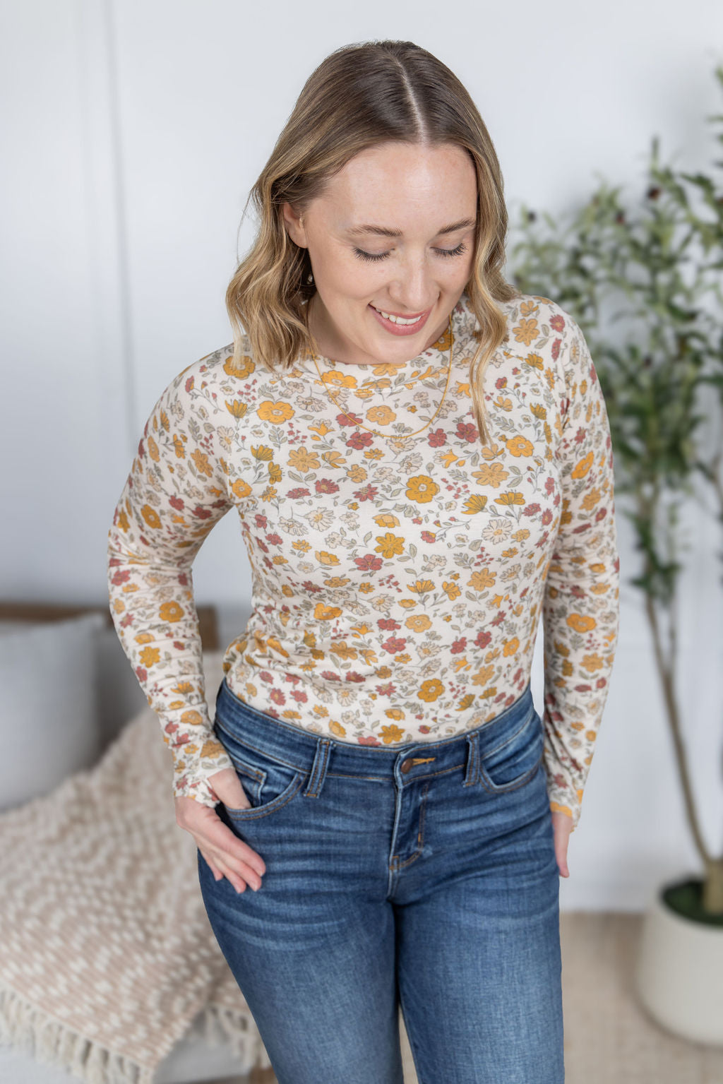 Blair Long Sleeve Top - Fall Vintage Floral