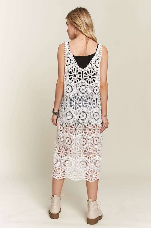 Sandra Crochet Cover-up Tunic